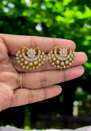 Beautiful half moon design studs -embrace the beauty in you